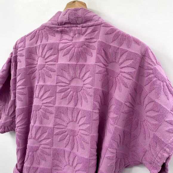 L*Space Soleil Pink Floral Sun terrycloth Robe XS/S - Picture 7 of 9